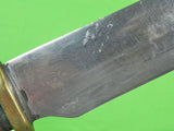 US WW2 Custom Made Handmade Large Theater Fighting Knife & Sheath