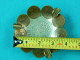 Vintage WW2 Period Mexican Mexico Coin Acapulco Trench Art Ashtray