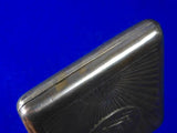 Vintage WW2 Soviet Russian Russia USSR Silver Presentation Cigarette Case