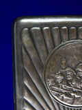 Vintage WW2 Soviet Russian Russia USSR Silver Presentation Cigarette Case