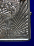 Vintage WW2 Soviet Russian Russia USSR Silver Presentation Cigarette Case
