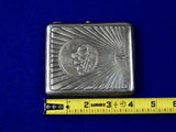 Vintage WW2 Soviet Russian Russia USSR Silver Presentation Cigarette Case