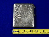 Vintage WW2 Soviet Russian Russia USSR Silver Presentation Cigarette Case