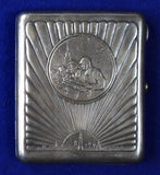 Vintage WW2 Soviet Russian Russia USSR Silver Presentation Cigarette Case