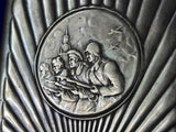 Vintage WW2 Soviet Russian Russia USSR Silver Presentation Cigarette Case
