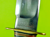 WW2 US Marbles Gladstone MI Large 8" Stag Handle Hunting Knife w/ Sheath