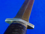 US WW2 Vintage Custom Made Handmade Theater Fighting Knife w/ Sheath