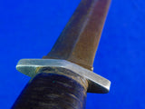 US WW2 Vintage Custom Made Handmade Theater Fighting Knife w/ Sheath