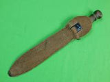 US WW2 WWII Custom Made San Antonio IRONWORK Sword Blade Fighting Knife & Sheath