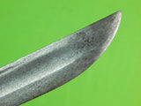 US WW2 WWII Custom Made San Antonio IRONWORK Sword Blade Fighting Knife & Sheath