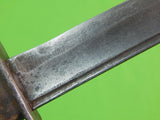 US WW2 WWII Custom Made San Antonio IRONWORK Sword Blade Fighting Knife & Sheath