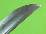 US WW2 WWII Custom Made San Antonio IRONWORK Sword Blade Fighting Knife & Sheath
