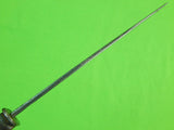 US WW2 WWII Custom Made San Antonio IRONWORK Sword Blade Fighting Knife & Sheath
