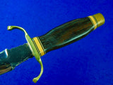 Custom Made Handmade W.D. Bill HEATH Stiletto Hunting Fighting Knife w/ Sheath