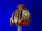 Vintage Well Made Replica of Scottish Scotland Basket Hilt Sword w/ Scabbard