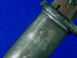 Yugoslavian WW2 German Occupation Mauser K98 S 109 J Bayonet Knife w/ Scabbard