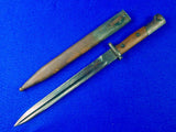 Yugoslavian WW2 German Occupation Mauser K98 S 109 J Bayonet Knife w/ Scabbard 