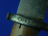 Yugoslavian WW2 German Occupation Mauser K98 S 109 J Bayonet Knife w/ Scabbard