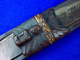 Antique Old African Africa Short Sword Knife w/ Scabbard