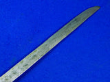 Antique Old African Africa Sword Scabbard Set 4 Knife Carved Wood Figural Handle