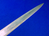 Vintage Old African Africa Engraved Short Sword w/ Scabbard