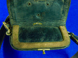 Antique 19 Century French France Ammo Pouch with Belt