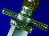 Antique Early 19 Century German Germany Silver Hunting Dagger Sword w/ Scabbard Knife