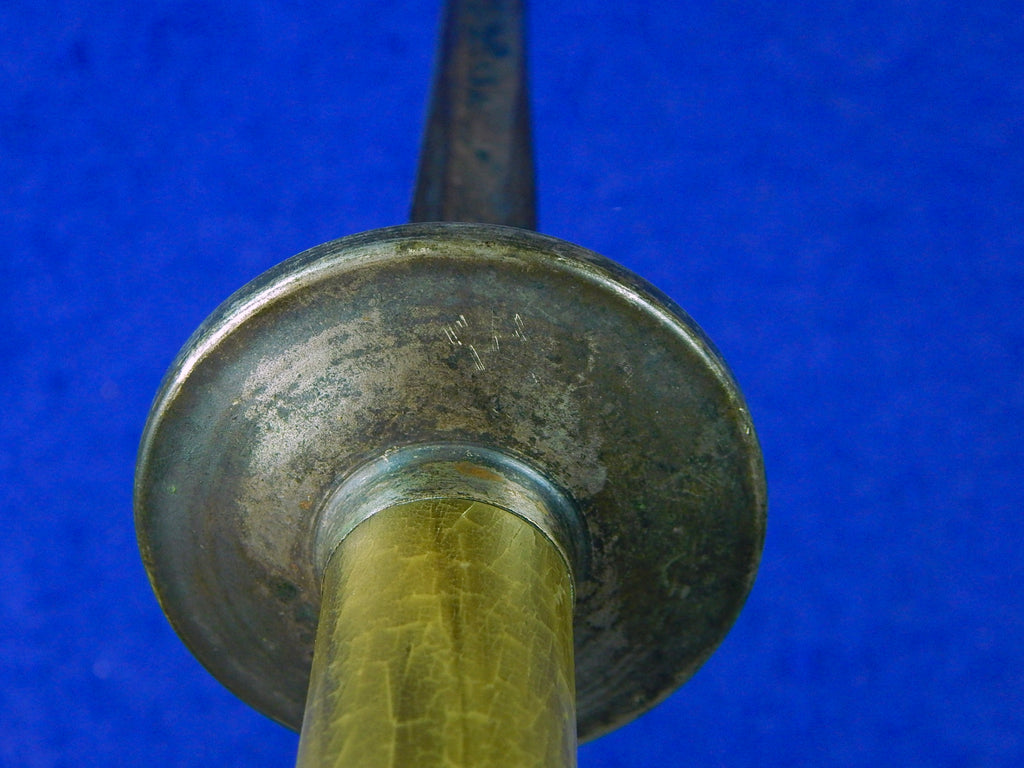 Antique 19 Century French France Rondel Triangle Blade Fighting Knife ...