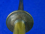 Antique 19 Century French France Rondel Triangle Blade Fighting Knife Dagger
