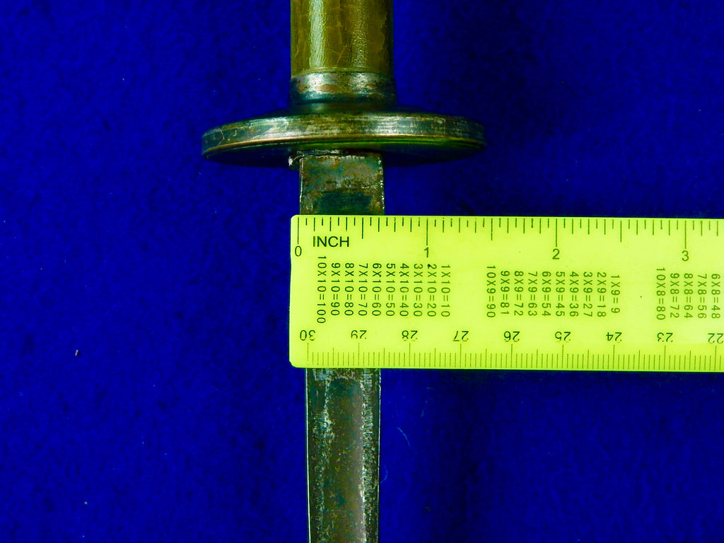 Antique 19 Century French France Rondel Triangle Blade Fighting Knife ...