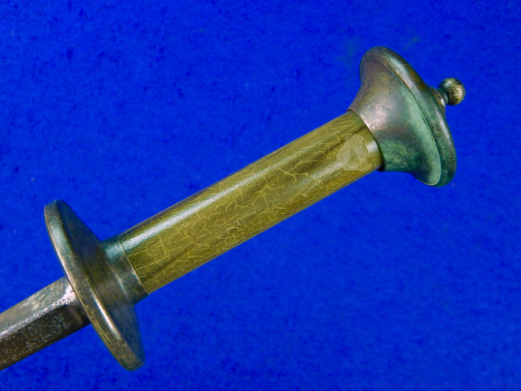 Antique 19 Century French France Rondel Triangle Blade Fighting Knife ...