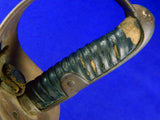 Antique Pre WW1 Swiss Switzerland German Made Cavalry Sword Swords w/ Scabbard