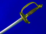Antique 19 Century Spanish Spain Toledo Engraved Officer's Sword Swords