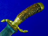 Antique Germany German 19 Century M. NEUMANN HOFLIEFERANT Damascus Hunting Sword Dagger Knife