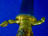 Antique Germany German 19 Century M. NEUMANN HOFLIEFERANT Damascus Hunting Sword Dagger Knife