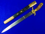 Antique Germany German 19 Century M. NEUMANN HOFLIEFERANT Damascus Hunting Sword Dagger Knife