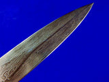 Antique Germany German 19 Century M. NEUMANN HOFLIEFERANT Damascus Hunting Sword Dagger Knife