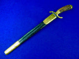Antique Germany German 19 Century M. NEUMANN HOFLIEFERANT Damascus Hunting Sword Dagger Knife