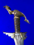Antique 19 Century Philippines High Rank Official Moro Kris Sword w/ Scabbard