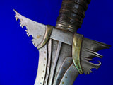 Antique 19 Century Philippines High Rank Official Moro Kris Sword w/ Scabbard
