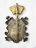German Germany Antique WW1 Enameled Artillery Regimental Order Medal Badge Pin