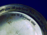 Antique German Germany 19 Century HUGE 18" Presentation Lidded Beer Stein Vase