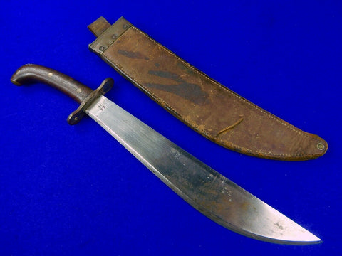 US WW1 SA Model 1909 Bolo Fighting Knife Knives #79 w/ Scabbard