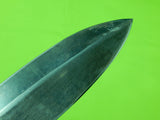 Antique Vintage British English Jonathan Crookes Sheffield England Large Silver Bowie Fighting Knife Knives