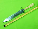 Antique Vintage English British Brookes & Crookes Sheffield Silver Bowie Fighting Knife Knives