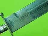 Antique Vintage English British Brookes & Crookes Sheffield Silver Bowie Fighting Knife Knives