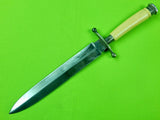 Antique Vintage British English Walker & Hall Sheffield Silver Bowie Fighting Knife Knives Dagger