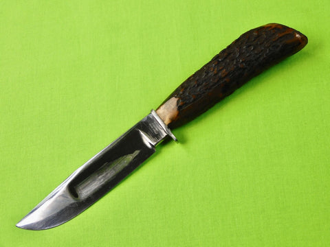 Vintage British English Indian Ridge Sheffield Fighting Hunting Stag Knife