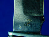 Vintage US Buck 103 Skinning Skinner Hunting Knife w/ Sheath