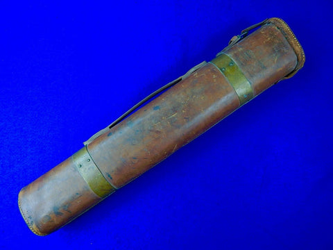 US WW1 1917 Rock Island Arsenal Leather Optics Scope Carrying Case Box Holder